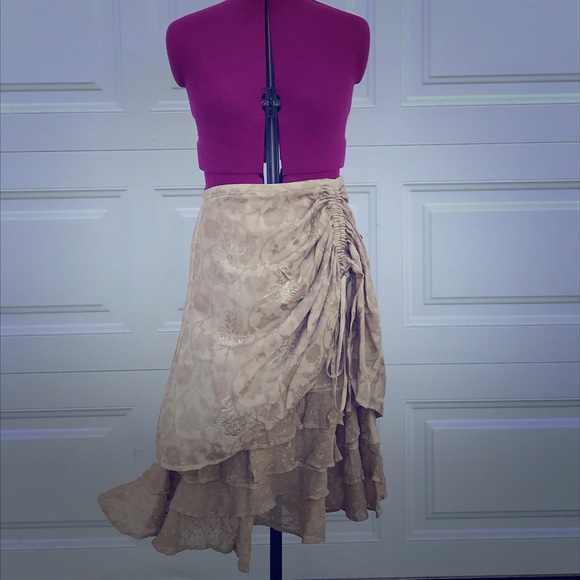 Vintage bohemian style skirt. Pirate/renaissance - Picture 1 of 7